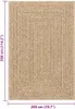 vidaXL Tappeto ZIZUR 200x290 cm effetto juta per interni ed Anteprima dell’immagine prodotto 7