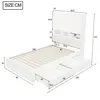 Flieks Jugendbett 90x200cm mit Led und Steckdose, Holzbett Produktbild-Vorschau 6