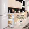 carrello a nicchia per cucina eluno, carrello per cucina, Anteprima dell’immagine prodotto 2