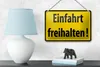 Blechschild Warnschild 18x12cm Einfahrt freihalten Produktbild-Vorschau 4