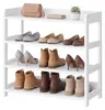 VASAGLE Schuhregal 4 Ebenen Schmales Standregal mit Ablage Produktbild-Vorschau 3