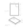Piatto doccia Schulte 100x80 cm, bianco, modello Cala - Set Anteprima dell’immagine prodotto 8