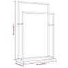vidaXL Stojak na ręczniki złoty 48x24x78,5 cm żelazko Podgląd zdjęcia produktu 7