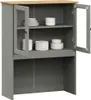 vidaXL Nadstawka do kredensu VIGO szara 78x30x100 cm lite Podgląd zdjęcia produktu 2