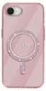 Guess IML Glitter Circle MagSafe Hülle für iPhone 16e Pink Produktbild-Vorschau 1