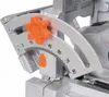 A close-up view of an angle adjustment mechanism on a power tool, showing a protractor scale and a locking knob. Náhľad obrázku produktu