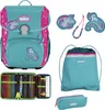 A collection of school supplies including a backpack, pencil case, and drawstring bag, all featuring a unicorn theme. Anteprima dell’immagine prodotto
