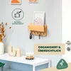 stojan na kľúče eluno s policou a 5 bambusovými háčikmi na Náhľad obrázku produktu 3