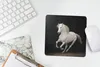 MuchoWow® Mauspad Mousepad Pferde - Schwarz - Porträt 20x20 Produktbild-Vorschau 5