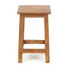A wooden stool on a white background. Produktbild-Vorschau