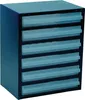 Kleinteilemagazin B357xT255xH435mm galvanisiertes Stahlbl.6 Produktbild-Vorschau 1