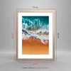 Gerahmtes Poster - Rahmen in heller Eiche - Sand Wasser Produktbild-Vorschau 5