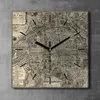 Coloray Uhr auf Leinwand 30x30 cm Wand Uhr Dekoration Produktbild-Vorschau 2