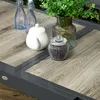 Outsunny Gartentisch, Esstisch für Garten mit Ausziehbarer Produktbild-Vorschau 7