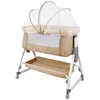 Babybett 6-stufig verstellbares Beistellbett mit Rollen &  Produktbild-Vorschau 1