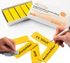 A product shot showing a box of magnetic strips and some individual strips being written on and cleaned. Produktbild-Vorschau