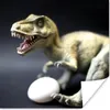 MuchoWow® Poster Dinosaurier-Ei - weiß 100x100 cm - Produktbild-Vorschau 1
