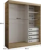 CASPIAN 24 Kleiderschrank mit Spiegel, vier Schubladen Produktbild-Vorschau 3