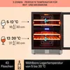 Klarstein Einbau-Weinkühlschrank, 2 Zonen Produktbild-Vorschau 3