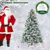 180cm Künstlicher Weihnachtsbaum mit Beleuchtung & Schnee, Produktbild-Vorschau 6