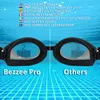 Bezzee Pro Lunettes de natation noires pour enfants - Voir les images du produit 4