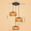 ZMH lampa wisząca boho lampa wisząca rattanowa lampa Podgląd zdjęcia produktu 10