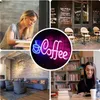 Forever Light Neon PLEXI LED COFFEE pink blue NNE11, Náhled obrázku produktu 3