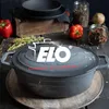 ELO Griglia in ghisa ovale color grigio basalto, robusta, Anteprima dell’immagine prodotto 20