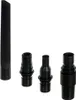 A set of black vacuum cleaner attachments on a white background. Podgląd zdjęcia produktu