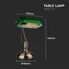 Starožitná stolní lampa se zeleným skleněným stínidlem Náhled obrázku produktu 14