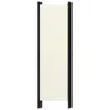 vidaXL Divisorio 4 pezzi bianco crema 200x180 cm - Divisori Anteprima dell’immagine prodotto 12