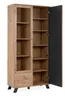 Stauraumvitrine "Madem" Vitrinenschrank in Eiche Artisan 92 Produktbild-Vorschau 5