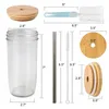 2er 24OZ Bubble Tea Becher Trinkgläser Masongläser mit Produktbild-Vorschau 19