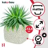 KOTARBAU® Bloempot, ongeglazuurd, matte afwerking, grijs, Productafbeelding-voorbeeld 4
