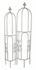 2x Rankturm "Lilie" aus Metall, braun, 137 & 146 cm hoch, Produktbild-Vorschau 5