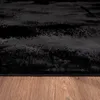 Teppich Wohnzimmer Kunstfell Shaggy Hochflor Waschbar In Produktbild-Vorschau 2
