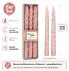 Boltze Stick Candle Twisto świeczka stołowa różowa matowa Podgląd zdjęcia produktu 5