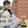 HECKBO Mochila saco infantil con vehículos de construcción Vista previa de la imagen del producto 3