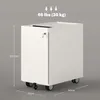 HOMCOM Mobilny kontener z 3 szufladami, szafka na dokumenty Podgląd zdjęcia produktu 3
