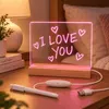 Forever Light FNL-18 LED-nachtlamp met acryl schrijfplank, Productafbeelding-voorbeeld 2