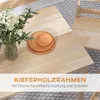 HOMCOM 5dílná jídelní sestava, jídelní stůl se 4 židlemi, Náhled obrázku produktu 6