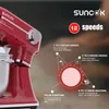 Wielofunkcyjny robot kuchenny SUNCOK, 1500 W, 2 miski ze Podgląd zdjęcia produktu 2