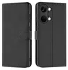 A black flip case for a smartphone is shown from two angles. Náhľad obrázku produktu