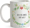 Mr. & Mrs. Panda Kaffeetasse Rundstrickerin - Geschenk, Produktbild-Vorschau 2