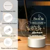 veilleuse LED 3D comme cadeau d'anniversaire ou pour la Voir les images du produit 3