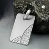 Anhänger 24x16mm Gravurplatte matt-diamantiert rhodiniert Produktbild-Vorschau 2