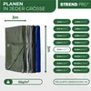 Plachta Light 3x3 m, 65 g/m, zelená, se síťovinou Náhled obrázku produktu 3