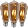 LUMILED 3x E27 LED Lampen ST64 Vintage Edison Glühbirne Produktbild-Vorschau 1