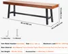 SucceBuy Panca da giardino in legno da 63" con gambe in Anteprima dell’immagine prodotto 7