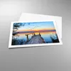 Poster - Poster ohne Rahmen - Brücke See - 70x50 cm - Wand Produktbild-Vorschau 3